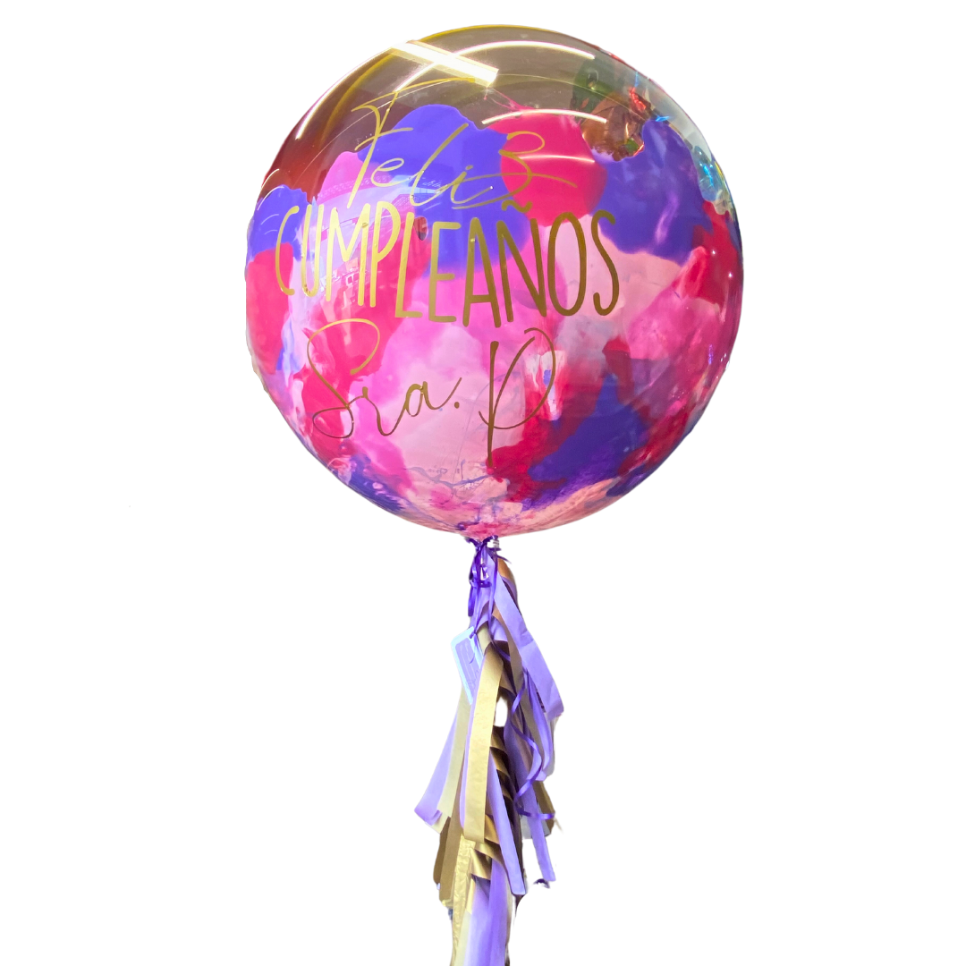 Globo burbuja personalizado pintura