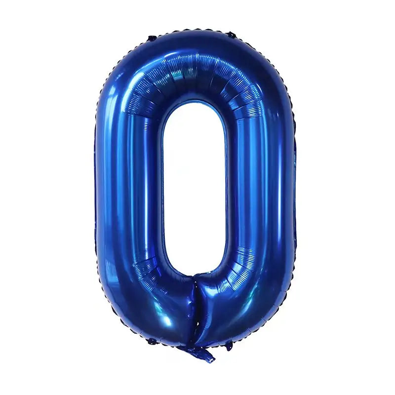 Globos Número Azul Marino