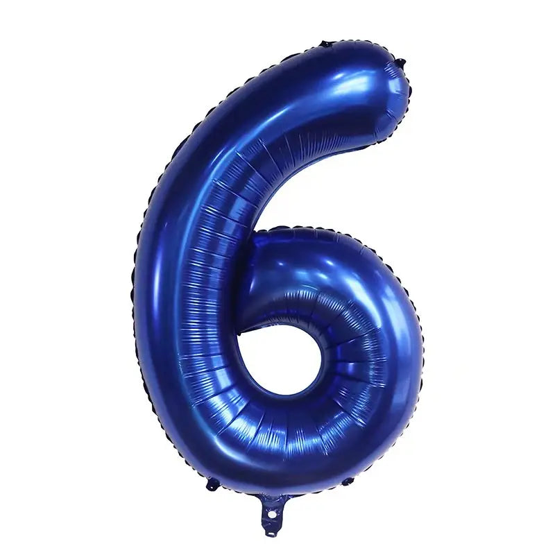 Globos Número Azul Marino