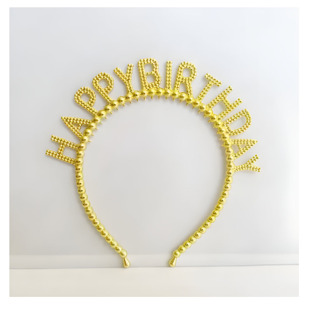 diadema plastico happy birthday