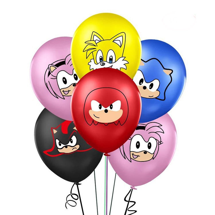 Set de globos látex Sonic