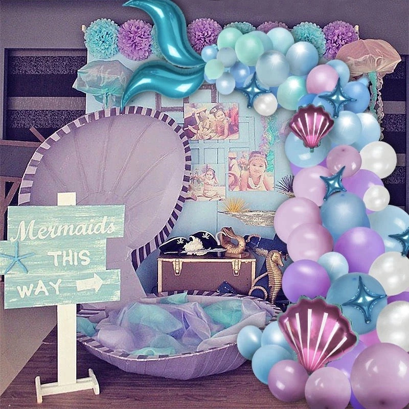 Arco De globos Sirena