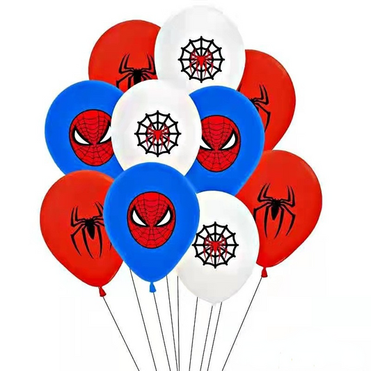 Set de globos de látex Spiderman