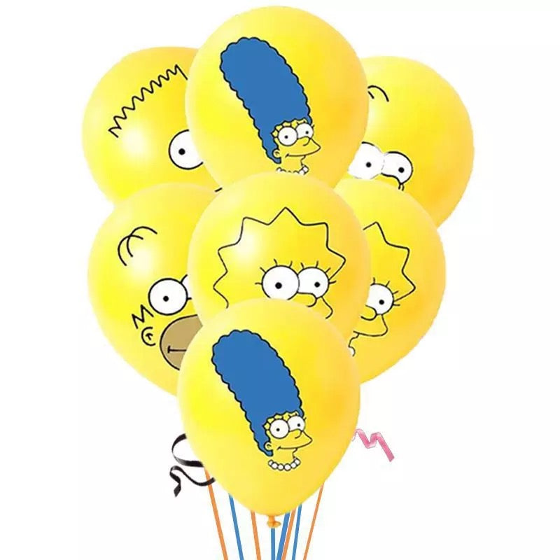 Set de globos látex Simpson